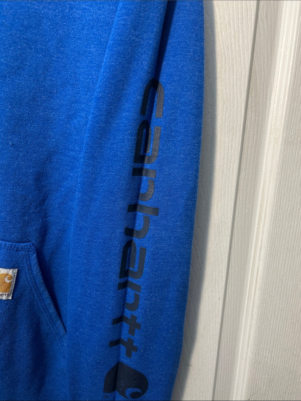 Carhartt Royal Blue Hooded Pullover Sweatshirt - Picture 3 of 4
